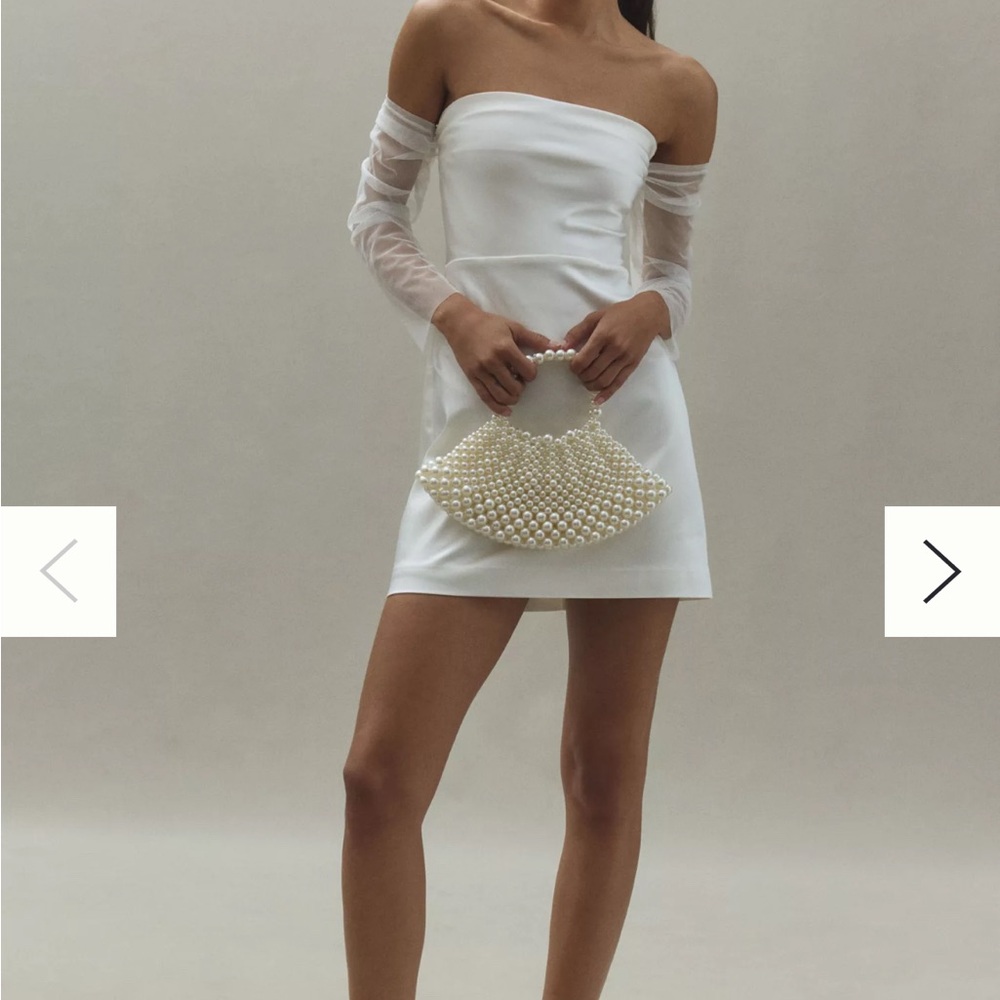 Elegant Off-Shoulder White Dress